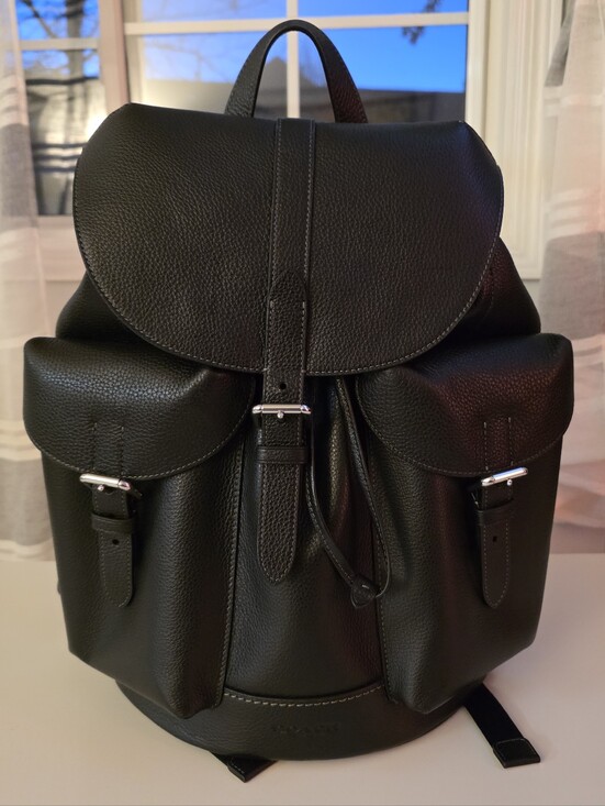 Coach Other - 🖤 Coach Warner Backpack CW210 – Black Pebbled Leather | Like New 🖤